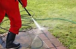 a pressure washer
