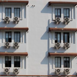 building with AC